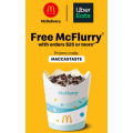 McDonald&#039;s - Free McFlurry on all McDelivery Orders via Uber Eats (code)! Minimum Spend $25