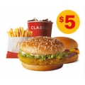 McDonald&#039;s - $5 Small McChicken Burger with Cheeseburger via mymacca’s App! Today Only