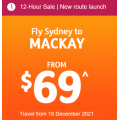 Jetstar - New Route Launch: Fly Sydney to Mackay from $69! 12 Hours Only