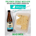 Mad Mex - Free Remedy Coconut Water Kefir with Naked Burrito Purchase via Deliveroo