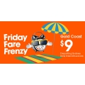 Jetstar Friday Fare Frenzy, Fares from $9 Gold Coast  to Sydney ( 600 seats available ) plus other deals