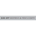 $100 OFF Women&#039;s and Men&#039;s Coats @ Marcs