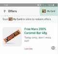 7 Eleven - Free Mars 200% Caramel Bar 48g via Fuel App! Today Only