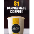  McDonald&#039;s -  International Coffee Day: $1 McCafe Beverage via via MyMacca&#039;s App! Tues 1st Oct
