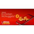 McDonalds - 6 Pieces of Chicken McNuggets for $2 via mymacca App! Today Only