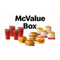McDonalds - McValue Box Deal (2 Large Burgers, 2 Small Burgers, 4 Small Fries, 4 Small Soft Drinks)