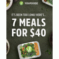 Youfoodz - 7 Meals for $39.65 (code)! Was $69.95 [48 Hours Only]