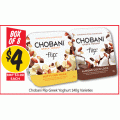 NQR - Chobani Flip Greek Yoghurt 140g Varieties Box of 8 $4 (Save $20)