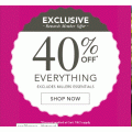 Millers - 40% Off all Items Storewide + Free Click&amp;Collect: Accessories $3; Tops from $4.8; Shoes from $6 etc.