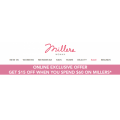 Millers - Online Exclusive Offer: $15 Off Orders - Minimum Spend $60
