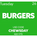 Menu Log - Black Friday Tuesday Special: 25% Off Burger Deals via App (code)! Today Only