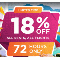 Malaysia Airlines - 72 Hours Sale: 18% Off International Flight Fares 
