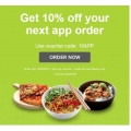10% Off App Order @ Menulog