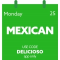 Menu Log - Black Friday 2019: Monday Special: 25% Off Mexican Cuisine via App (code)