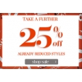 Take a Further 25% off Already Reduced Styles @ Jacqui E.