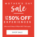  RedBalloon - Mother&#039;s Day Sale: Up to 50% Off Experiences 