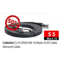 MSY - Cablelist 10 Meter Flat Cat6e Network cable for $5 (Originally $10)! Ends 19 April