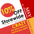 MSY - Crazy Anniversary Sale: 10% Off Storewide! In-Store Only [Starts Min 23rd Sept]