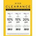 Myer - Bring a Friend Mega Clearance Sale: Bring Up to 3 Friends &amp; Save Up to 20% Off Purchases 