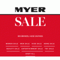Myer - 5 Days Stocktake Sale: Up to 50% Off 30000+ Items (Fashion; Home; Entertainment; Luggage; Footwear etc.)