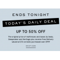 MYER - Daily Deal: Up to 50% Off Mattresses &amp; Bases! Today Only