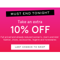Myer - 1 Day Sale: Take a Further 10% Off Already Reduced Clearance Items (In-Store &amp; Online)