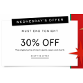 Myer - Daily Deal: Take a Further 30% Off Men&#039;s Clothing! Today Only