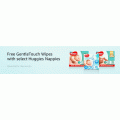 Amazon A.U - FREE Gentle Touch Wipes with selected Huggies Nappies
