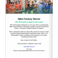 Nike Factory Outlet - First Responders Day Sale: 30% Off Footwear &amp; Apparel! In-Store Only [Thurs 24th June]