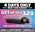 EB Games -  Console Trade Event: Xbox One 500GB $150; PS4 500GB $230; PS4 PRO 1TB $320; Nintendo Switch $270 etc.