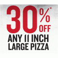 Pizza Hut - Latest Offers: 30% Off any 11&#039;&#039; Large Pizza + More (code)