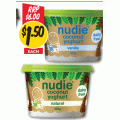 NQR - Nudie Vanilla &amp; Natural Coconut Yoghurt 500g $1.5 (Was $6)