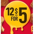 Red Rooster - 12 Cheesy Nuggets for $5