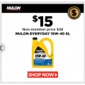 Repco - Ignition Members Rewards: Nulon Everyday 15W-40 Engine Oil 5L - PM15W40-5 $15 (Was $38)