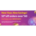 iHerb - New Year Savings: 10% Off Orders over $60 (code)