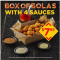 Oporto S.A - Spicy Chicken Bola with 4 Sauces $7.95 (Original Chilli, Prego, Lemon &amp; Herb and Creamy Mayo)
