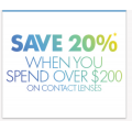 OPSM - Spend &amp; Save: 20% Off Contact Lenses - Minimum Spend $200 (code)