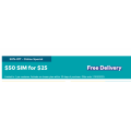 Optus - $50 55GB DATA SIM Starter Kit for $25 + Free Delivery