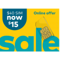 Optus - $40 Unlimited Talk &amp; Text 50GB SIM Starter Kit $15 + Free Delivery