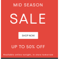Oroton - Mid Season Sale: Up to 50% Off Storewide - In-Store &amp; Online