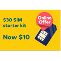 Optus - $30 Unlimited Talk &amp; Text 35GB SIM Starter Kit $10 + Free Delivery