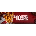 KFC - $10 Popcorn Chicken Bucket (All States)