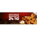 KFC - 24 Hot &amp; Spicy Nuggets for $10 (All States)
