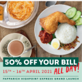 PappaRich Australia - 50% Off Your Bill at PappaRich Highpoint Express (Fri 15th and Sat 16th April)