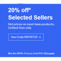 eBay - 20% Off 48+ Selected Sellers (code)! Max. Discount $1000