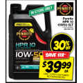 Penrite HPR 10W50 5LT Engine Oil $39.99 (Save $18) @ Autobarn