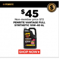 Repco - Ignition Members Offer: Penrite Vantage Full Synthetic 10W-40 Engine Oil 6L - VANFULL10W40006 $45 (Was $72)