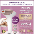 Shaver Shop - VIP Members Deal: Philips Lumea Prestige BRI956/00 IPL Hair Removal Device $594 Delievred After $100 Cashback