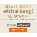 Photobook - 50% Off 2021 Calendar via App + Free Express Shipping (code)