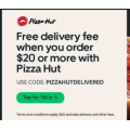 Pizza Hut - Free Delivery on Orders via Uber Eats - Minimum Spend $20 (code)